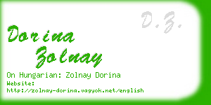 dorina zolnay business card